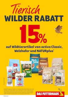 Aktueller Das Futterhaus Prospekt "Unsere WILDTIERWOCHE" Seite 2 von 2 Seiten