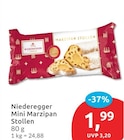 Mini Marzipan Stollen von Niederegger für 1,99 € bei budni im Angebot Mini Marzipan Stollen von Niederegger im aktuellen budni Prospekt