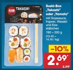 Sushi-Box "Takashi" oder "Yamato" bei Netto Marken-Discount im Prospekt "" für 2,69 €