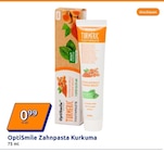 Zahnpasta Kurkuma von OptiSmile für 0,99 € bei Action im Angebot Zahnpasta Kurkuma von OptiSmile im aktuellen Action Prospekt