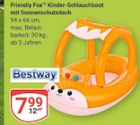 Friendly Fox Kinder-Schlauchboot mit Sonnenschutzdach im Angebot bei GLOBUS in Frankenthal Friendly Fox Kinder-Schlauchboot mit Sonnenschutzdach Angebote von Bestway bei GLOBUS Frankenthal für 7,99 €