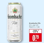 Aktuelle Krombacher Angebote bei Marktkauf in Bietigheim-Bissingen Aktuelles Pils Angebot bei Marktkauf in Bietigheim-Bissingen ab 0,79 €