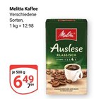 Kaffee im Angebot bei GLOBUS in Pirmasens Kaffee Angebote von Melitta bei GLOBUS Pirmasens für 6,49 €