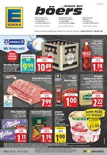 EDEKA Prospekt der Woche "Aktuelle Angebote" Seite 1, 30.06.2025 bis 05.07.2025 für Steinhagen Aktueller EDEKA Prospekt "Aktuelle Angebote" Seite 1 von 24 Seiten für Steinhagen