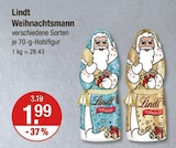 Weihnachtsmann von Lindt im aktuellen V-Markt Prospekt für 1,99 €