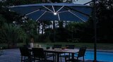 Parasol excentré carré 3m avec leds - Hyper U à Angers Parasol excentré carré 3m avec leds en promo chez Hyper U Angers à 259,00 €