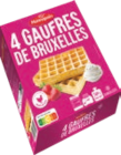 4 gaufres de Bruxelles - MANNAPAIN dans le catalogue Aldi