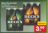 Aktuelles Beck's Pils oder Gold Angebot bei Netto Marken-Discount in Dresden ab 3,99 €