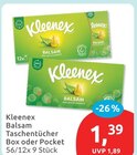 Aktuelle Taschentücher Angebote bei budni in Lübeck Aktuelles Balsam Taschentücher Box oder Pocket Angebot bei budni in Lübeck ab 1,39 €