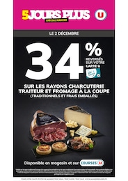 Prospectus Supermarchés Hyper U en cours, 5 JOURS PLUS U, 1 page, 02/12/2025 - 02/12/2025 Catalogue Supermarchés Hyper U en cours à Grenay et alentours, 5 JOURS PLUS U, 1 page, 02/12/2025 - 02/12/2025