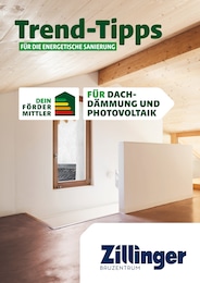 Bauzentrum Zillinger Prospekt "Trend-Tipps FÜR DIE ENERGETISCHE SANIERUNG" für Thundorf, 11 Seiten, 24.05.2024 - 02.06.2024