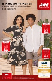 Kleid im AWG Prospekt in Mühlhausen Aktueller AWG Prospekt mit Kleid, "25 JAHRE YOUNG FASHION - Wir feiern mit Mode & Marken, die begeistern!", Seite 1