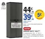 Armoire haute Jolly - KETER en promo chez E.Leclerc Tarbes à 39,90 €