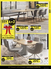 Hocker im BRAUN Möbel-Center Prospekt in Rastatt Aktueller BRAUN Möbel-Center Prospekt mit Hocker, "JUBILÄUMS SSV", Seite 3