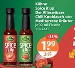 Feinkostsauce im V-Markt Prospekt Spice it up Der Alleszürer Chili Knoblauch oder Mediterrane Kräuter von Kühne im aktuellen V-Markt Prospekt für 1,99 €