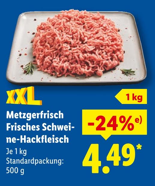 Metzgerfrisch Frisches Schweine-Hackfleisch