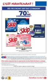 Prix et réduction Lave-Vaisselle dans le prospectus Carrefour Market en cours Offre Lave-Vaisselle dans le catalogue Carrefour Market du moment à la page 12