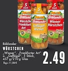 WÜRSTCHEN „Wiener“, „Frankfurter Art“ oder „Geflügel“ Angebote von Böklunder bei E center Essen für 2,49 €