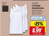 Aktuelle Bekleidung Angebote bei Lidl in Bremen Aktuelles 3 Feinripp-Achselhemden Angebot bei Lidl in Bremen ab 8,99 €