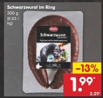 Schwarzwurst im Ring von  im aktuellen Netto Marken-Discount Prospekt für 1,99 €