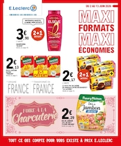Catalogue Supermarchés E.Leclerc en cours à Neuville-lès-Dieppe et alentours, "MAXI FORMATS MAXI ÉCONOMIES", 32 pages, 02/06/2026 - 13/06/2026