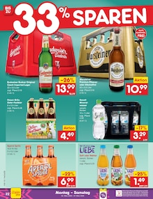 Wasser im Netto Marken-Discount Prospekt "Aktuelle Angebote" mit 58 Seiten (Rostock)