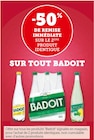 -50% de remise immédiate sir le 2ème produit identique sur tout Badoit - BADOIT en promo chez Super U Tours