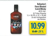 Finest Blended Scotch Whisky im Angebot bei diska in Erlangen Finest Blended Scotch Whisky Angebote von Ballantine's bei diska Erlangen für 10,99 €
