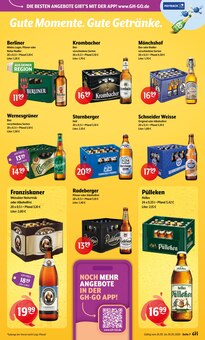 Radler im aktuellen Getränke Hoffmann Prospekt (Potsdam) Radler im Getränke Hoffmann Prospekt "Aktuelle Angebote" mit 9 Seiten (Potsdam)