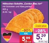 Aktuelles Hähnchen-Schnitte „Cordon Bleu Art“ Angebot bei Netto Marken-Discount in Jena ab 5,39 €