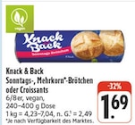 Sonntags-, Mehrkorn-Brötchen oder Croissants Angebote von Knack & Back bei nah und gut Bautzen für 1,69 €