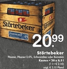 Pilsener, Pilsener 0,0%, Schwarzbier oder Bernstein Angebote von Störtebeker bei TOP Getränke Düsseldorf für 20,99 €