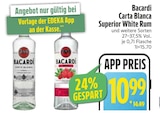 Aktuelle Bacardi Angebote bei EDEKA in Regensburg Aktuelles Carta Blanca Superior White Rum Angebot bei EDEKA in Regensburg ab 10,99 €