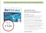 LINDA Premiumapotheke Mainz - IbuHEXAL akut 400 mg Filmtabletten Angebot im Prospekt IbuHEXAL akut 400 mg Filmtabletten bei LINDA Premiumapotheke im Mainz Prospekt für 5,66 €
