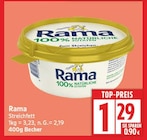 Streichfett von Rama für 1,29 € bei EDEKA im Angebot Streichfett von Rama im aktuellen EDEKA Prospekt