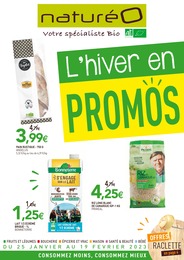 Catalogue NaturéO avec 20 pages de promos Prospectus NaturéO, "L'hiver en promos", pages, 25/01/2023 - 19/02/2023