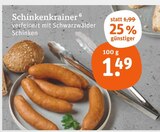 Schinkenkrainer für 1,49 € bei tegut im Angebot Schinkenkrainer im aktuellen tegut Prospekt