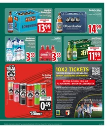 Wasser im EDEKA Prospekt Wasser im EDEKA Prospekt "Wir lieben Lebensmittel." auf Seite 21