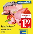 Puten-Paprikabrust im Angebot bei EDEKA in Germering Puten-Paprikabrust Angebote bei EDEKA Germering für 1,79 €