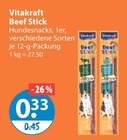 Sticks im V-Markt Prospekt Beef Stick von Vitakraft im aktuellen V-Markt Prospekt für 0,33 €