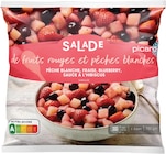 Promo Salade de fruits rouges et pêches blanches à 6,20 € dans le catalogue Picard à Petite-Forêt