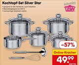 Kochtopf-Set Silver Star im Angebot bei Netto Marken-Discount in Zwickau Kochtopf-Set Silver Star Angebote von GSW bei Netto Marken-Discount Zwickau für 49,99 €