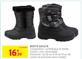 Boots Adulte en promo chez Intermarché Beauvais à 16,99 €