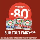 -80% REMISE IMMÉDIATE SUR LE 2ÈME SUR TOUT FAIRY - FAIRY - Intermarché à Saint-Quentin -80% REMISE IMMÉDIATE SUR LE 2ÈME SUR TOUT FAIRY - FAIRY en promo chez Intermarché Saint-Quentin