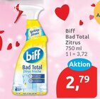 Bad Total Zitrus von biff für 2,79 € bei budni im Angebot Bad Total Zitrus von biff im aktuellen budni Prospekt