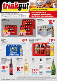 Der aktuelle Trinkgut Prospekt Krumbachs Getränkemarkt!