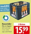 Hasseröder Pils oder Export bei famila Nordost im Bützow Prospekt für 15,99 €