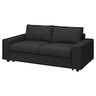 Aktuelles 2er-Bettsofa mit breiten Armlehnen/Hillared anthrazit mit breiten Armlehnen/Hillared anthrazit Angebot bei IKEA in Oldenburg ab 1.149,00 €