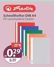 Schnellhefter DIN A4 im V-Markt Prospekt Schnellhefter DIN A4 von Herlitz im aktuellen V-Markt Prospekt für 0,29 €