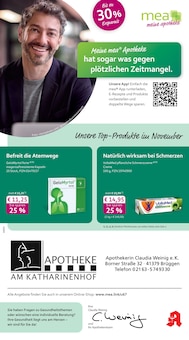 mea - meine apotheke Prospekt Unsere November-Angebote mit 4 Seiten